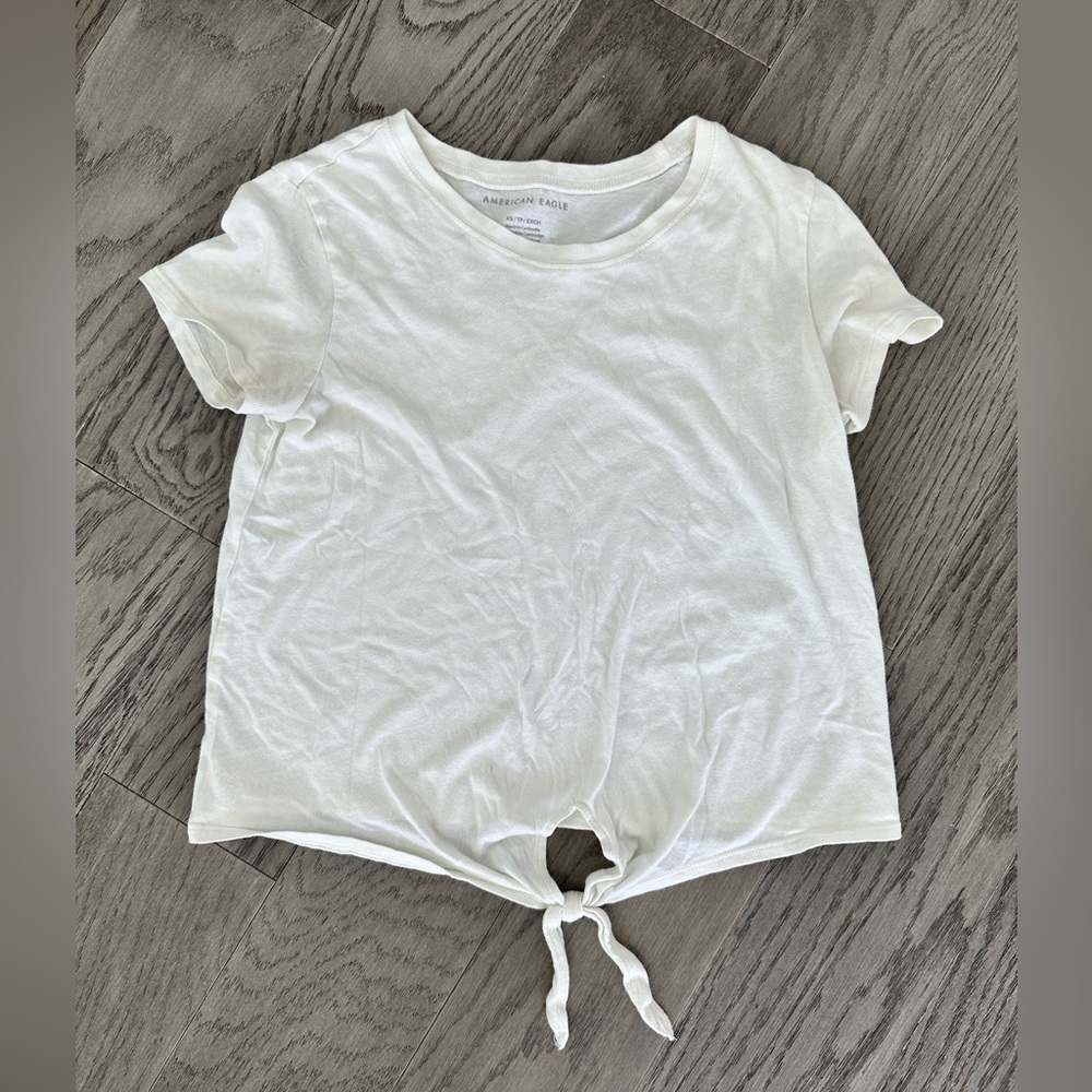 White American eagle shirt